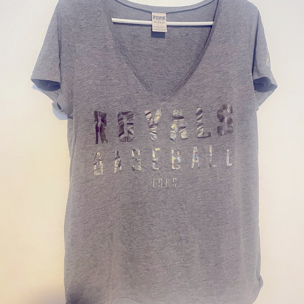 Grey Kansas City Royals t-shirt by Pink Victorias Secret.